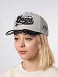 Бейсболка MITCHELL NESS арт. HP14539-LAKGREY Los Angeles Kings NHL (серый / черный)